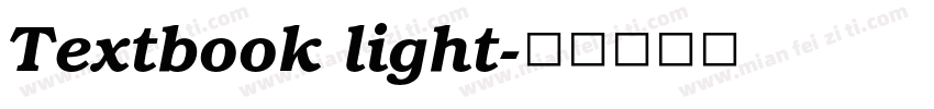 Textbook light字体转换